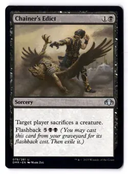 Chainer's Edict NM* Dominaria Remastered ENGLISH 078/261 mtg -UnltdCards - Image 1