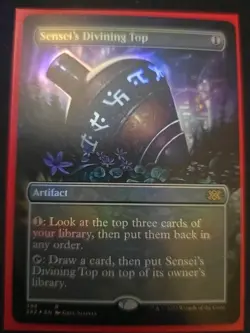 x1x Sensei's Divining Top (Borderless) Double Masters 2022 Foil - Image 1