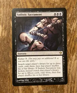 1X Sadistic Sacrament 110/249 Zendikar Magic the Gathering MTG NM/EX - Image 1