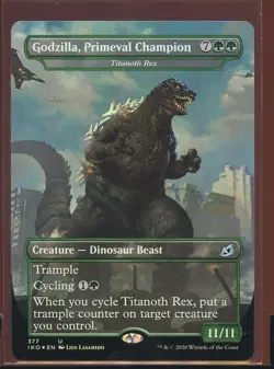 Godzilla, Primeval Champion Uncommon Foil Ikoria Ex/NM Magic the Gathering MTG - Image 1