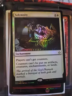 MTG Solemnity FOIL NM Rare Enchantment / Wrecks Their Get Counters Game/ HOU 1x - Image 1