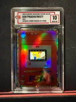 🔥ASH PIKACHU 35MM RARE FILM FRAME CELL FROM POKEMON THE MOVIE 2000 CG 10 🔥 - Image 1