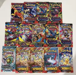 (lot Of 14) TCG POKEMON BOOSTER PACKS FACTORY SEALED DESTINED/MEGA/PHANTASMAL - Image 1