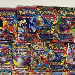 (lot Of 14) TCG POKEMON BOOSTER PACKS FACTORY SEALED DESTINED/MEGA/PHANTASMAL - Image 4
