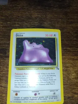 Pokemon Fossil Holo Rare Ditto 3/62 - Image 2