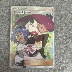 Pokemon Jessie & James Trainer Full Art 68/68 Hidden Fates Ultra Rare Holo - Image 1