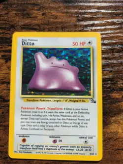Pokemon TCG Ditto Fossil 3 Holo Unlimited Holo Rare - Image 1