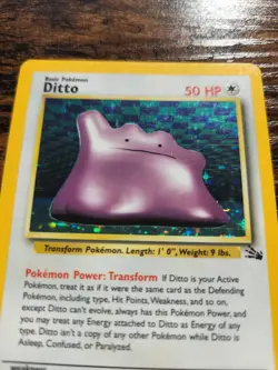 Pokemon TCG Ditto Fossil 3 Holo Unlimited Holo Rare - Image 2