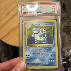 1999 Pokemon Base Set Blastoise Holo 2/102 PSA 7 NM - Image 3
