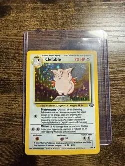 Pokemon TCG Clefable (Prerelease) 01/64 Holo Rare WOTC Promo Jungle - Image 1
