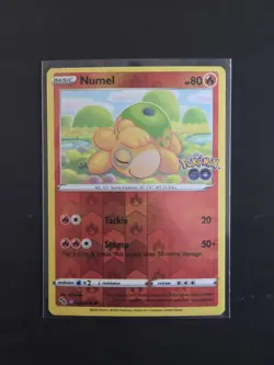 Pokemon GO Ditto Disguised as Numel 013/078 – Peelable – Unpeeled NM - Image 1