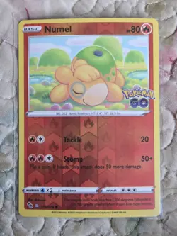 Pokemon GO Ditto Disguised as Numel 013/078 – Peelable – Unpeeled NM - Image 2