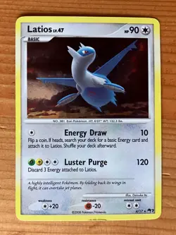 Pokemon TCG Pop Series 7 Rare Holo Latios 4/17 - Image 1