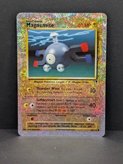 Magnemite Pokemon TCG Legendary Collection Reverse Holo Rare fireworks MP - Image 1