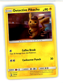 Pokemon TCG Detective Pikachu Detective Pikachu SM190 Promo Holo NM - Image 1