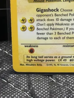 Pokemon Raichu Holo Rare Unlimited Fossil, 14/62, Lp+ Condition - Image 2