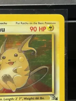 Pokemon Raichu Holo Rare Unlimited Fossil, 14/62, Lp+ Condition - Image 4