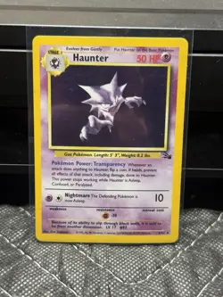 Pokemon TCG Haunter 6/62 Fossil Unlimited Holo Rare 1999 Vintage - Image 1