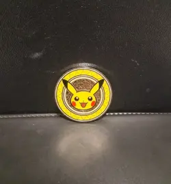 Pikachu Metal Coin Pokemon XY Premium Trainer Collection 2017 MINTY - Image 1