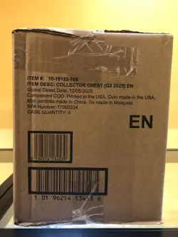 POKEMON TCG COLLECTOR CHEST TIN FALL 2025 9CT CASE BOX FACTORY SEALED SHIP NOW - Image 1