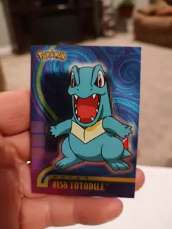 2001 Topps Pokemon Johto Series 1 - TOTODILE #158 FOIL Near Mint - Image 4