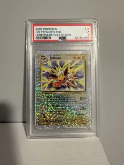 Jolteon 2002 Legendary Collection Reverse Holo Pokemon #14 PSA 5 - Image 1