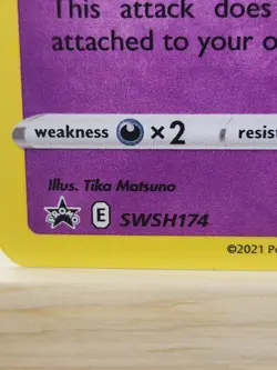 Pokemon Espeon SWSH174 Promo Holo Sword & Shield TCG 2021 Tika Matsuno - Image 2