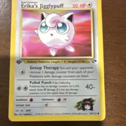 Pokemon TCG Erika's Jigglypuff Gym Challenge 69/132 1st Edition Common 50 HP - Image 1