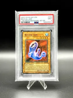 Revival Jam PSA 9 MINT LON-006 Super Rare 1st Ed Labyrinth Of Nightmare Yugioh - Image 1