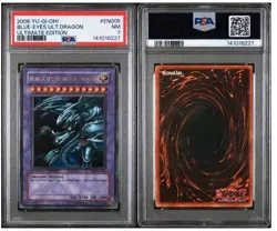 2005 YU-GI-OH! PROMO JUMP MAGAZINE #EN005 BLUE-EYES ULTIMATE DRAGON PSA 7 - Image 2