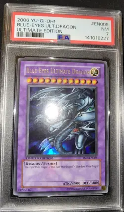 2005 YU-GI-OH! PROMO JUMP MAGAZINE #EN005 BLUE-EYES ULTIMATE DRAGON PSA 7 - Image 3