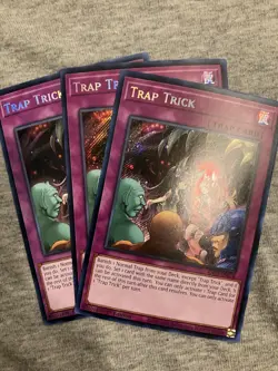 3x Trap Trick 1st Edition Secret Rare RA03-EN078 Yu-Gi-Oh! - Image 1