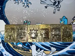 Pokemon 23k Gold Plated 1999 BK Promo Complete Set Of 6 Cards - Image 1