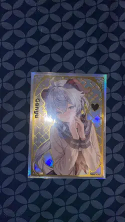 Ganyu Genshin Impact Anime Waifu Girl Metal Card - Image 2