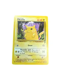 Pokemon TCG Pikachu Base Set 2 Common Card 87/130 LP RB3 - Image 1