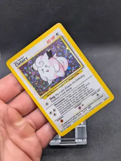 Pokemon Card Clefairy 5/102 Base Set Holo Holo Rare WOTC LP/Played - Image 2