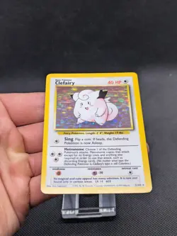 Pokemon Card Clefairy 5/102 Base Set Holo Holo Rare WOTC LP/Played - Image 3