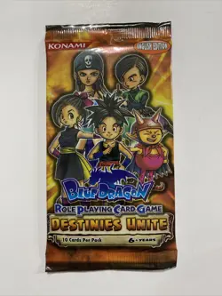 Blue Dragon Destinies Unite Role Playing Card Game Booster Pack TCG CCG Konami - Image 1