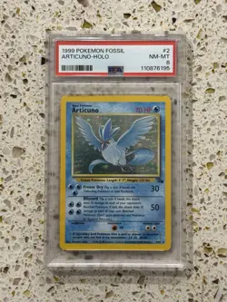 1999 Pokemon Fossil Articuno Holo PSA 8 NM-MT Card 2/62 - Image 1