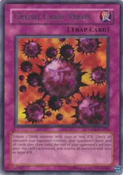 1x (LP) Crush Card Virus - TU01-EN006 - Rare - Unlimited Edition YuGiOh - Image 1