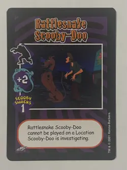 SCOOBY EXPANDABLE CARD GAME ALIEN EXPANSION SUPER RARE RATTLESNAKE SCOOBY CARD - Image 1