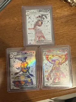 Pokemon Tera ex Full Art 4 Card Lot – Farigiraf Vespiquen Toxtricity Charizard - Image 1
