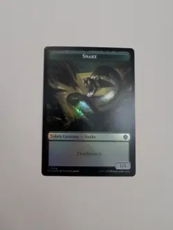 MTG - Snake 0008/Zombie 0003 Token (Foil) - Lorwyn Eclipsed NM/M Condition - Image 1