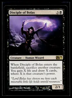 Moderatly Played, English - 1 x MTG Disciple of Bolas - Foil Magic 2013 - Image 1