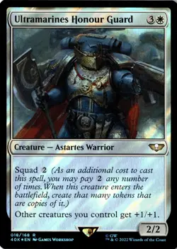 Ultramarines Honour Guard (Surge Foil) Foil 18 R Universes Beyond: Warhammer 40, - Image 1