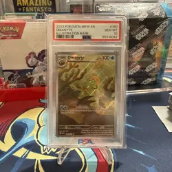 2023 POKEMON SV 151 MEW EN #180/165 OMANYTE ILLUSTRATION RARE PSA 10 - Image 1