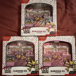 Pokemon Scarlet & Violet 151 Alakazam ex Collection Booster Box Lot of 3 English - Image 1