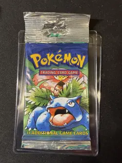 Wizards of the Coast Pokemon Base Set Booster Pack Long Crimp - Image 1