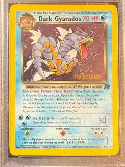 Dark Gyarados 8 PSA 10 prerelease 2000 Pokemon rocket vintage holo gem mint - Image 2