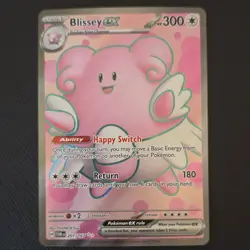 Pokemon Blissey ex Ultra Rare Full Art Holo 201/167 Twilight Masquerade 2024 18… - Image 1